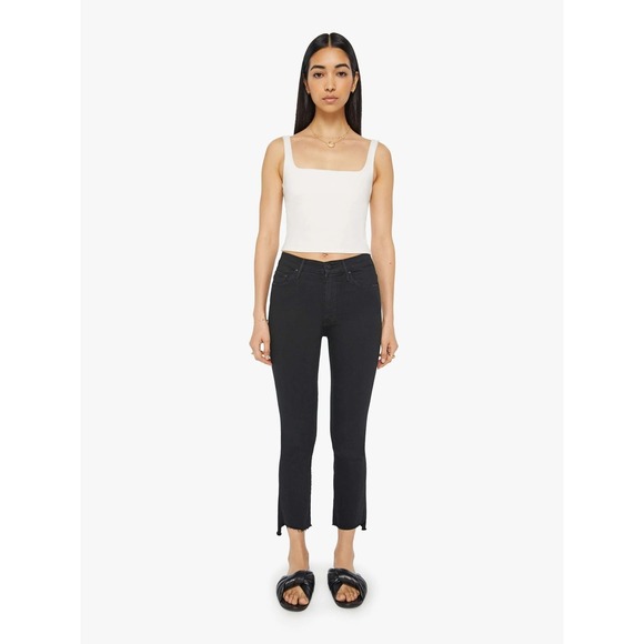 Mother Denim - MOTHER Women's Night In Paris The‎ Insider Crop Fray Step Hem Jeans Size 24